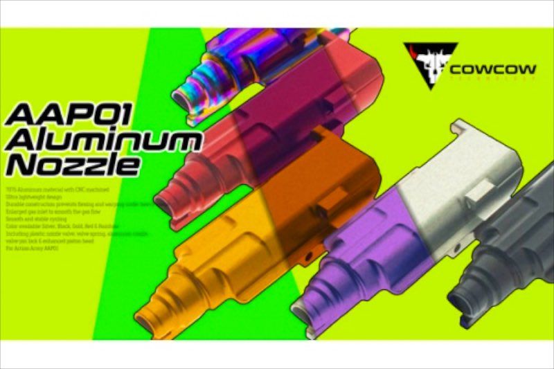 COWCOW Technology ACTION ARMY AAP01 GBB エアソフトノズル (アルミニウム / アルミ、レインボー)