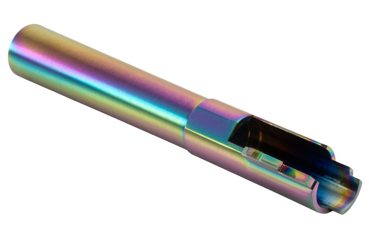 COWCOW Technology OB1 SS ス赤アウターバレル - Tokyo Marui ハイキャパ 5.1 GBB (.45 マーキング) - レインボー