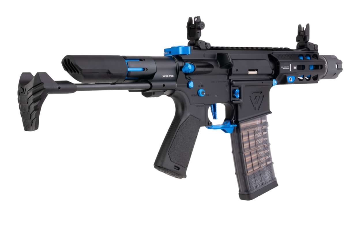 EMG STRIKE INDUSTRIES AR ストライク レイダー ショート バレル GBB M4 ライフル (CYMA CGS システム) - 4 インチ BK / BL