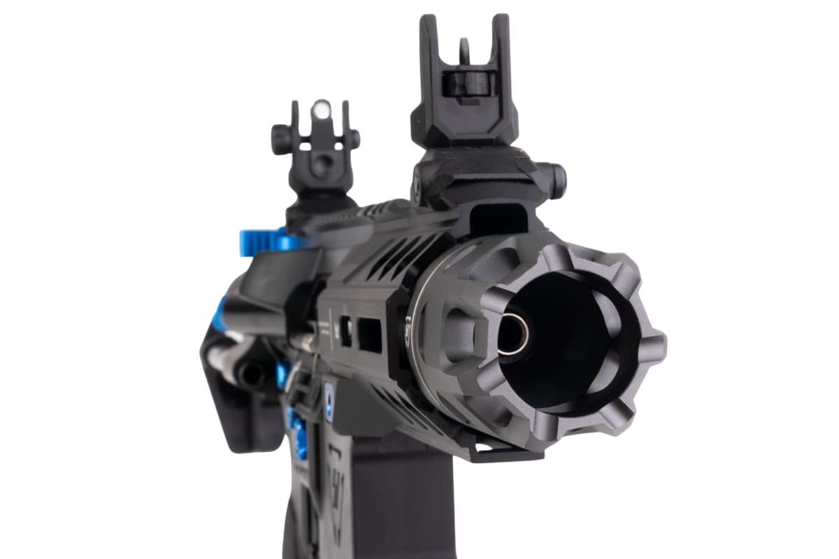 EMG STRIKE INDUSTRIES AR ストライク レイダー ショート バレル GBB M4 ライフル (CYMA CGS システム) - 4 インチ BK / BL