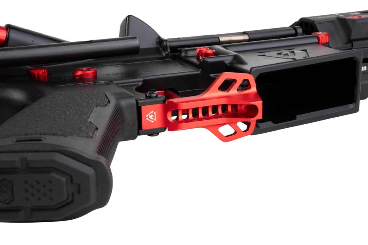 EMG STRIKE INDUSTRIES AR ストライク レイダー ショート バレル GBB M4 ライフル (CYMA CGS システム) - 4 インチ BK / RD