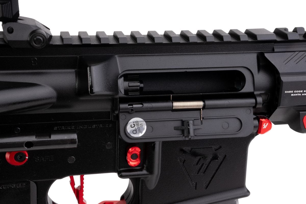 EMG STRIKE INDUSTRIES AR ストライク レイダー ショート バレル GBB M4 ライフル (CYMA CGS システム) - 4 インチ BK / RD