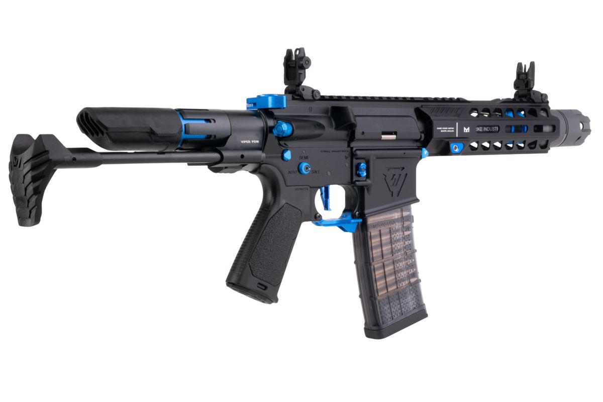 EMG STRIKE INDUSTRIES AR ストライク レイダー PDW GBB エアソフト M4 ライフル (CYMA CGS システム) - 7 インチ BK / BL