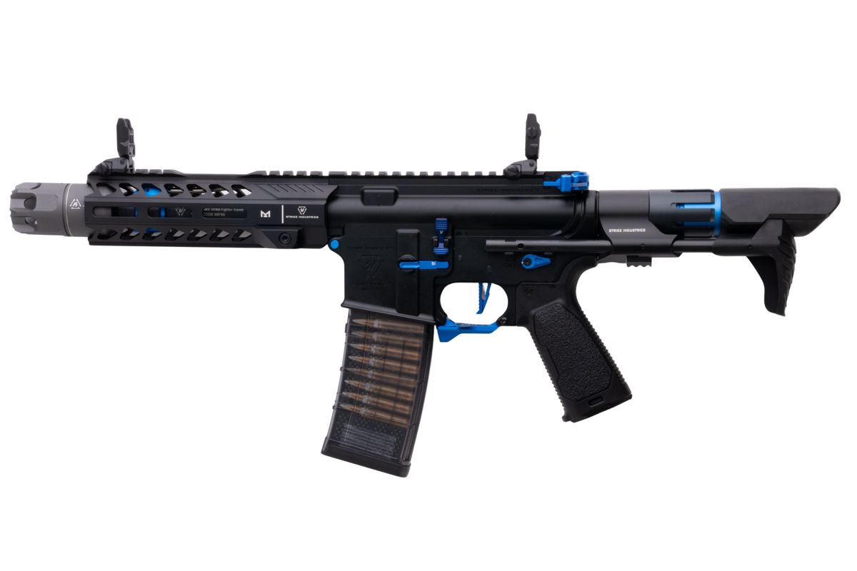 EMG STRIKE INDUSTRIES AR ストライク レイダー PDW GBB エアソフト M4 ライフル (CYMA CGS システム) - 7 インチ BK / BL