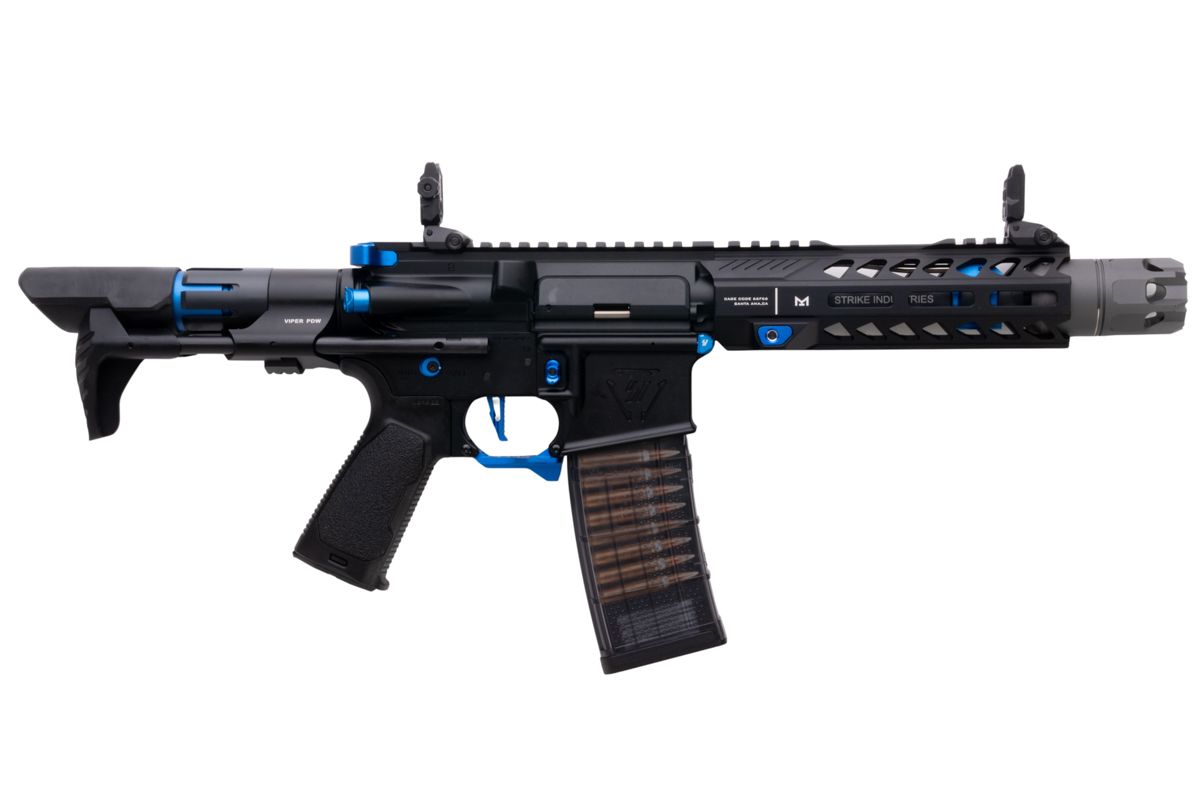 EMG STRIKE INDUSTRIES AR ストライク レイダー PDW GBB エアソフト M4 ライフル (CYMA CGS システム) - 7 インチ BK / BL