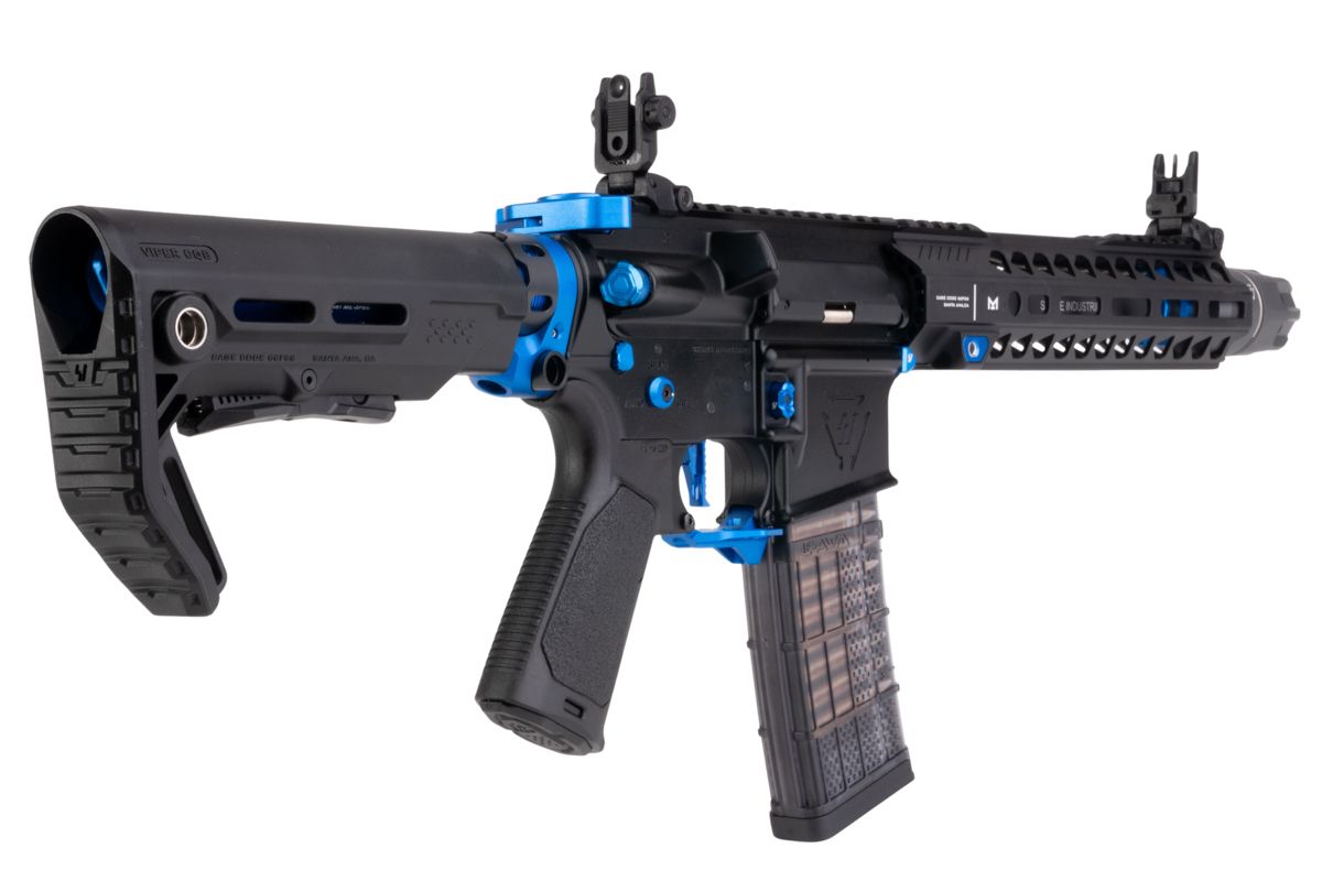 EMG STRIKE INDUSTRIES AR ストライク レイダー SBR GBB エアソフト M4 ライフル (CYMA CGS システム) - 10 インチ BK / BL
