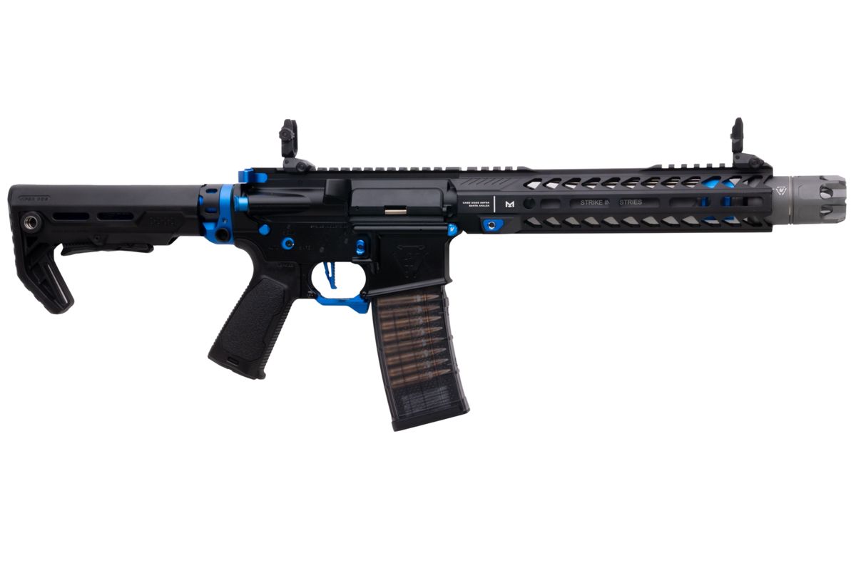 EMG STRIKE INDUSTRIES AR ストライク レイダー SBR GBB エアソフト M4 ライフル (CYMA CGS システム) - 10 インチ BK / BL