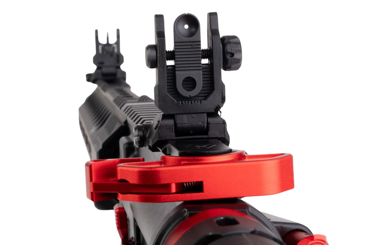 EMG STRIKE INDUSTRIES AR ストライク レイダー SBR GBB エアソフト M4 ライフル (CYMA CGS システム) - 10 インチ BK / RD