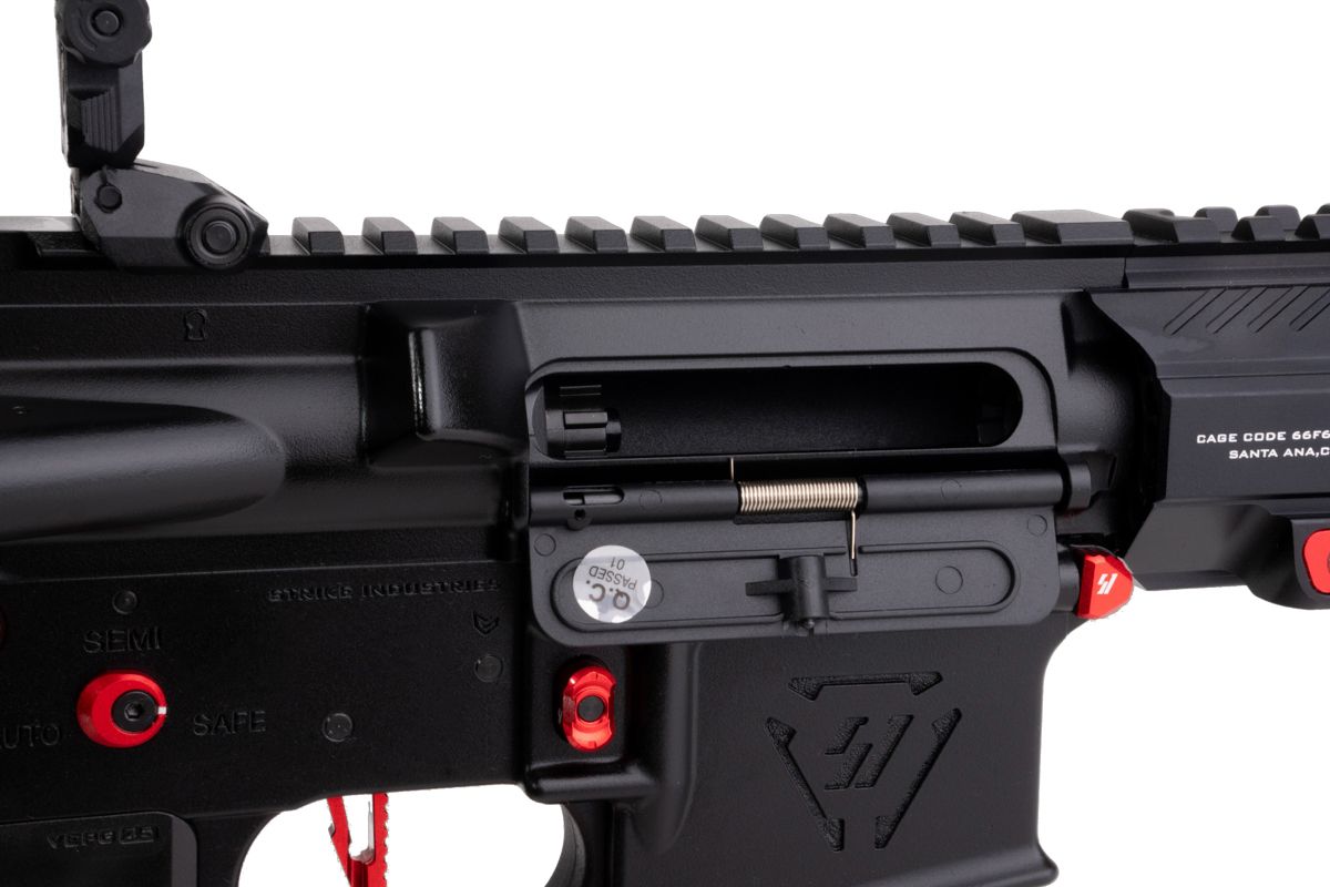 EMG STRIKE INDUSTRIES AR ストライク レイダー SBR GBB エアソフト M4 ライフル (CYMA CGS システム) - 10 インチ BK / RD