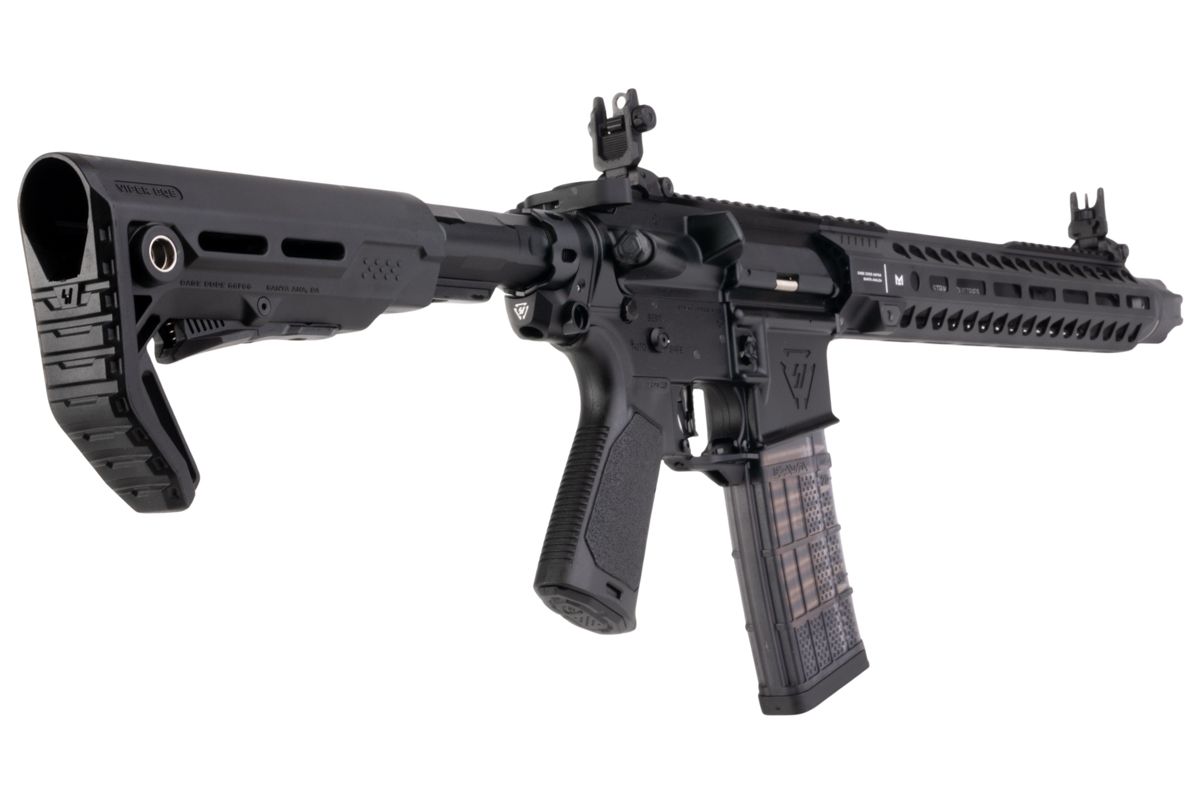 EMG STRIKE INDUSTRIES AR ストライク レイダー カービン GBB エアソフト M4 ライフル (CYMA CGS システム) - 13.5 インチ BK