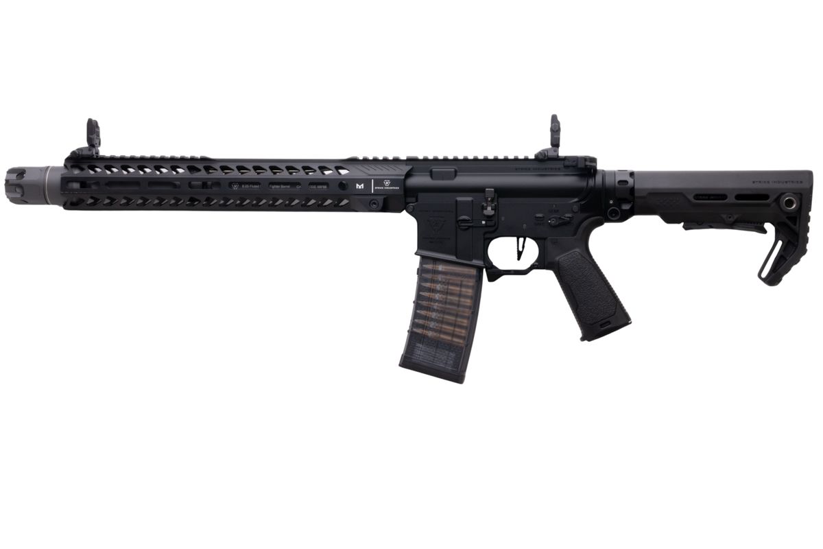 EMG STRIKE INDUSTRIES AR ストライク レイダー カービン GBB エアソフト M4 ライフル (CYMA CGS システム) - 13.5 インチ BK