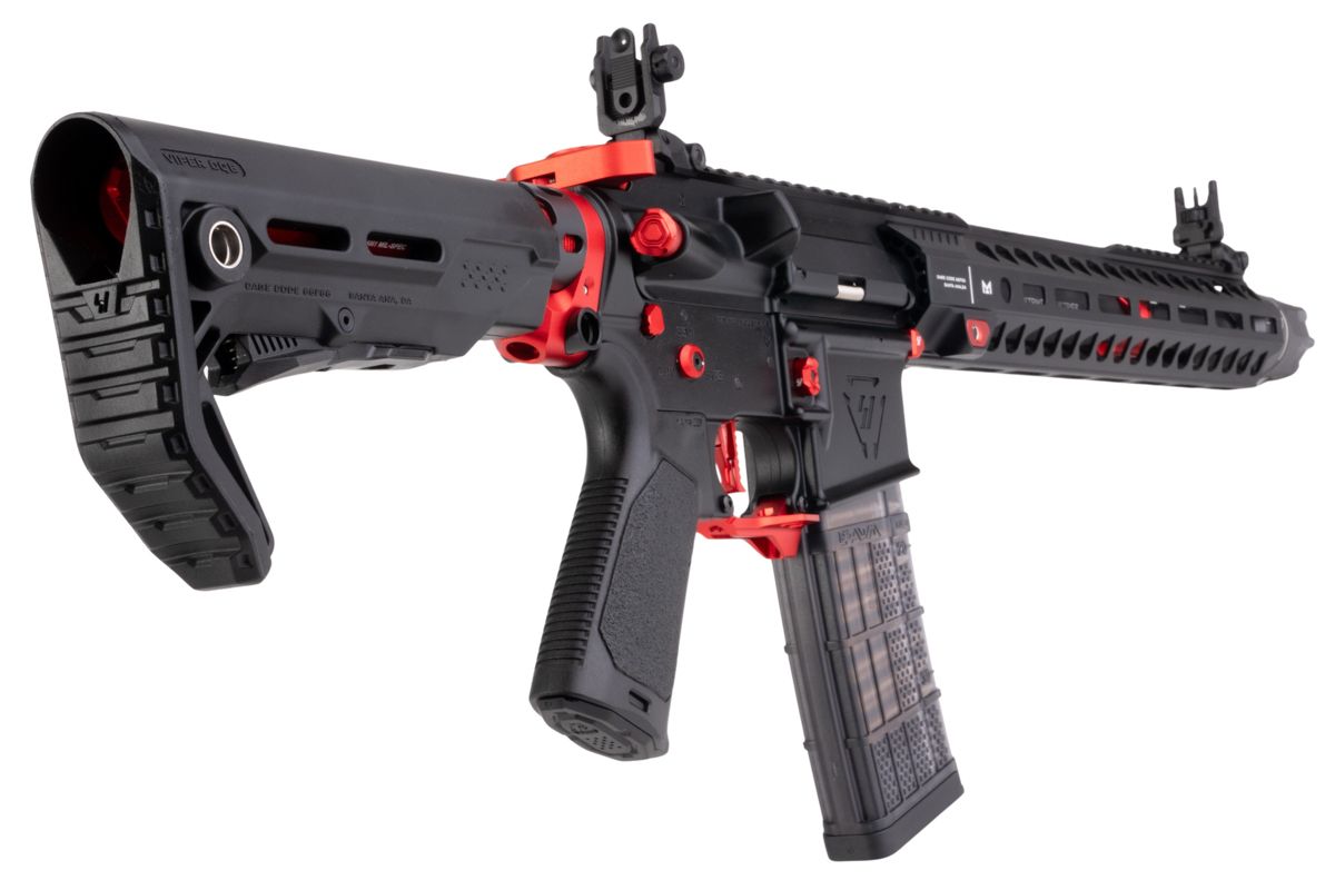 EMG STRIKE INDUSTRIES AR ストライク レイダー カービン GBB M4 ライフル (CYMA CGS システム) - 13.5 インチ BK / RD