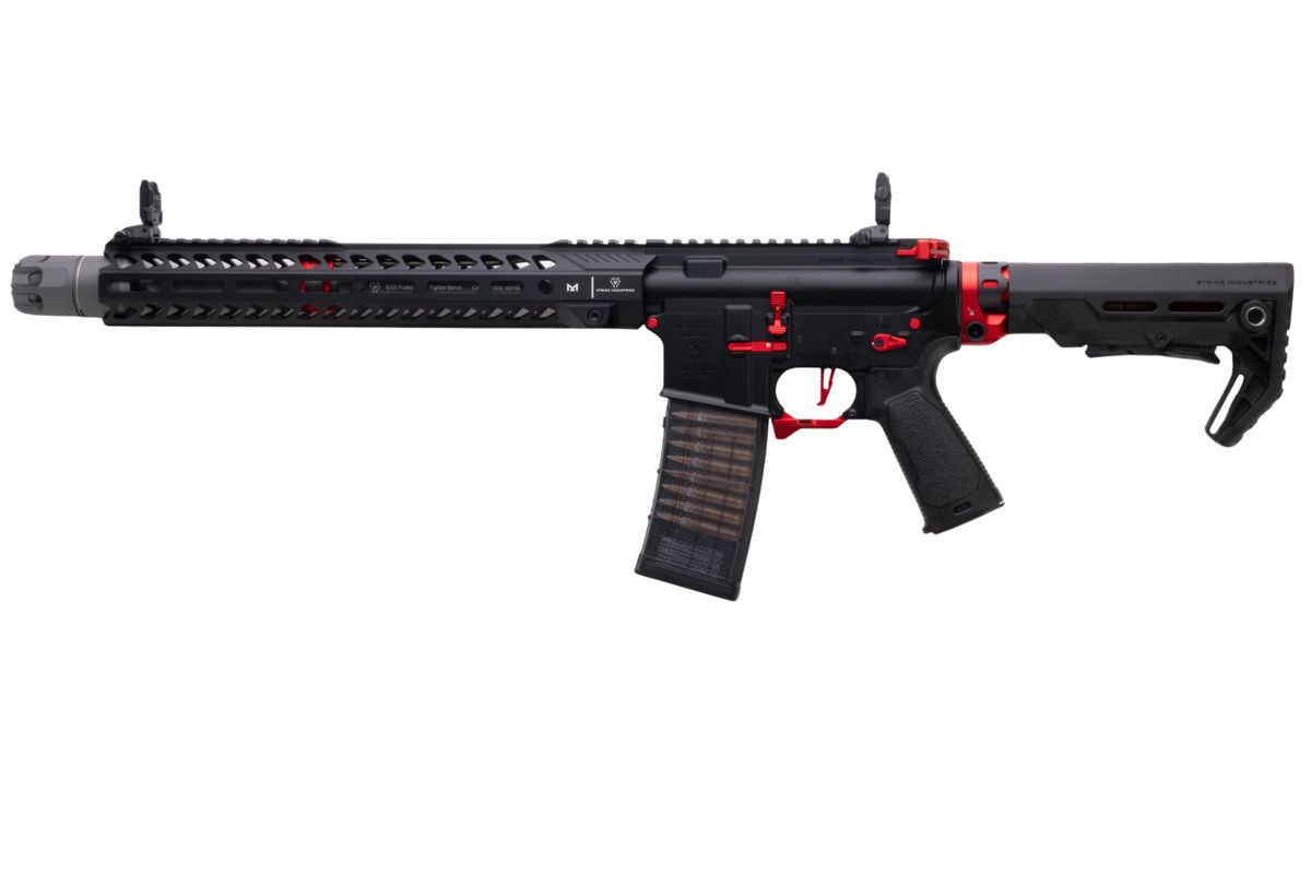 EMG STRIKE INDUSTRIES AR ストライク レイダー カービン GBB M4 ライフル (CYMA CGS システム) - 13.5 インチ BK / RD
