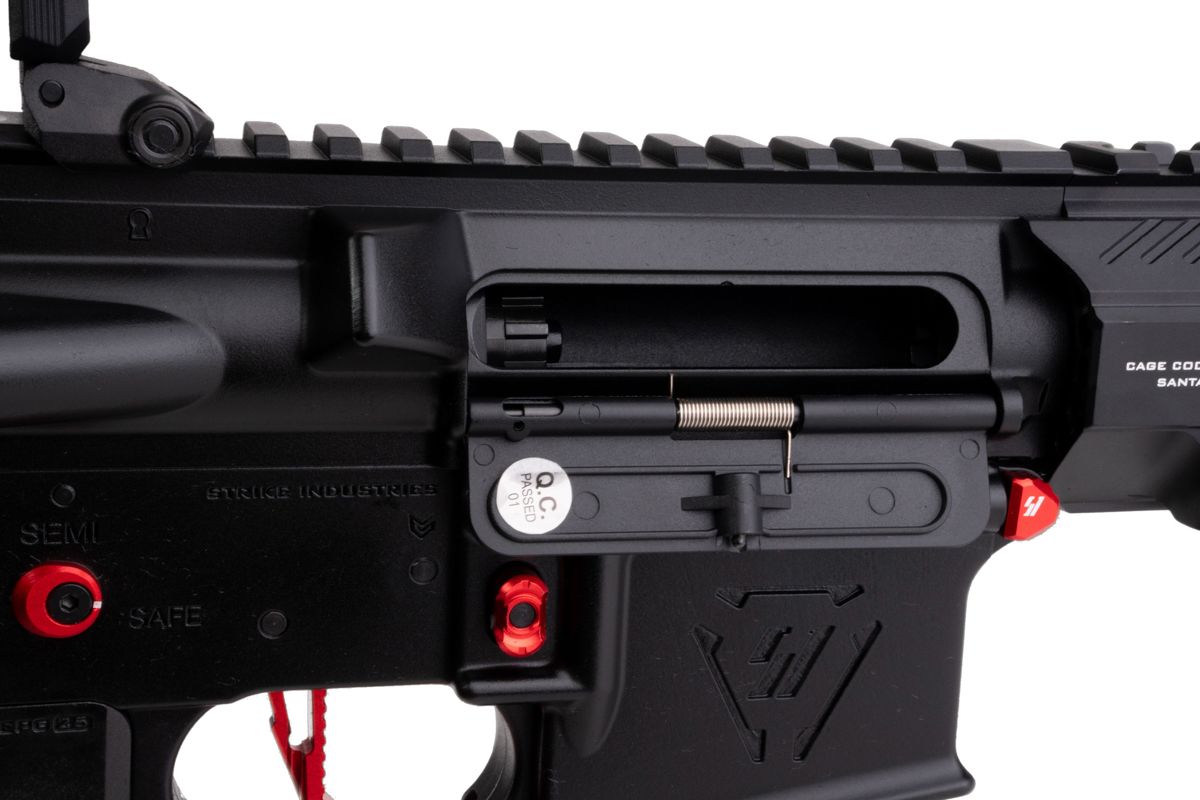 EMG STRIKE INDUSTRIES AR ストライク レイダー カービン GBB M4 ライフル (CYMA CGS システム) - 13.5 インチ BK / RD
