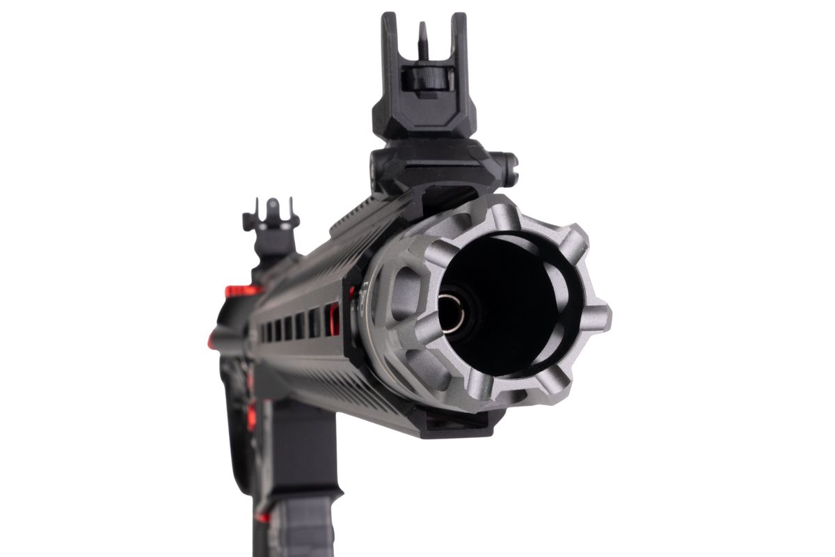 EMG STRIKE INDUSTRIES AR ストライク レイダー カービン GBB M4 ライフル (CYMA CGS システム) - 13.5 インチ BK / RD