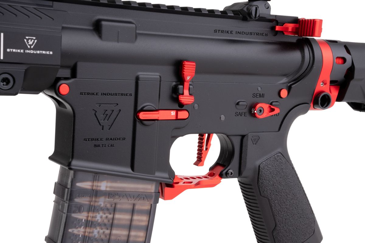 EMG STRIKE INDUSTRIES AR ストライク レイダー カービン GBB M4 ライフル (CYMA CGS システム) - 13.5 インチ BK / RD