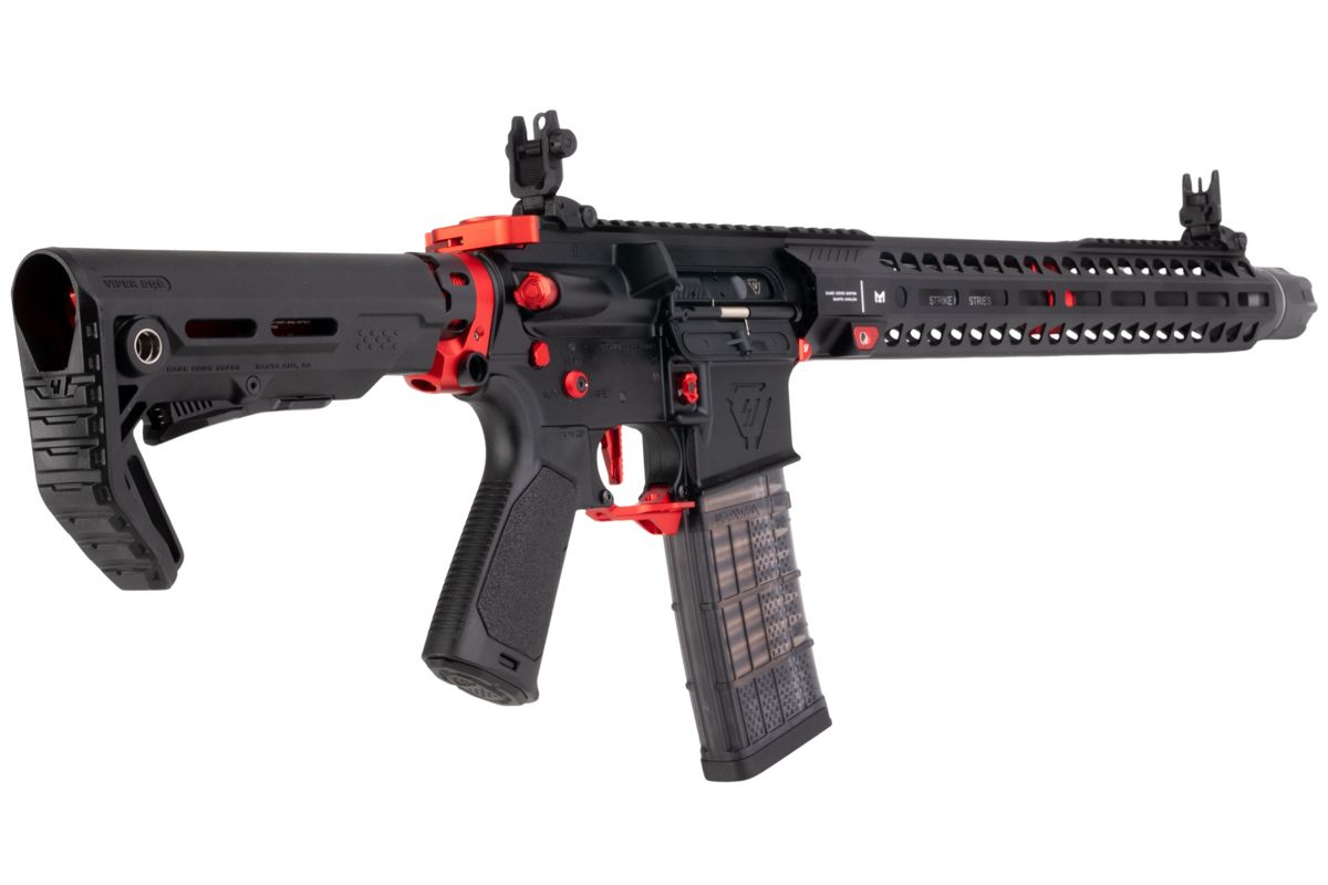 EMG STRIKE INDUSTRIES AR ストライク レイダー GBB エアソフト M4 ライフル (CYMA CGS システム) - 15.5 インチ BK / RD