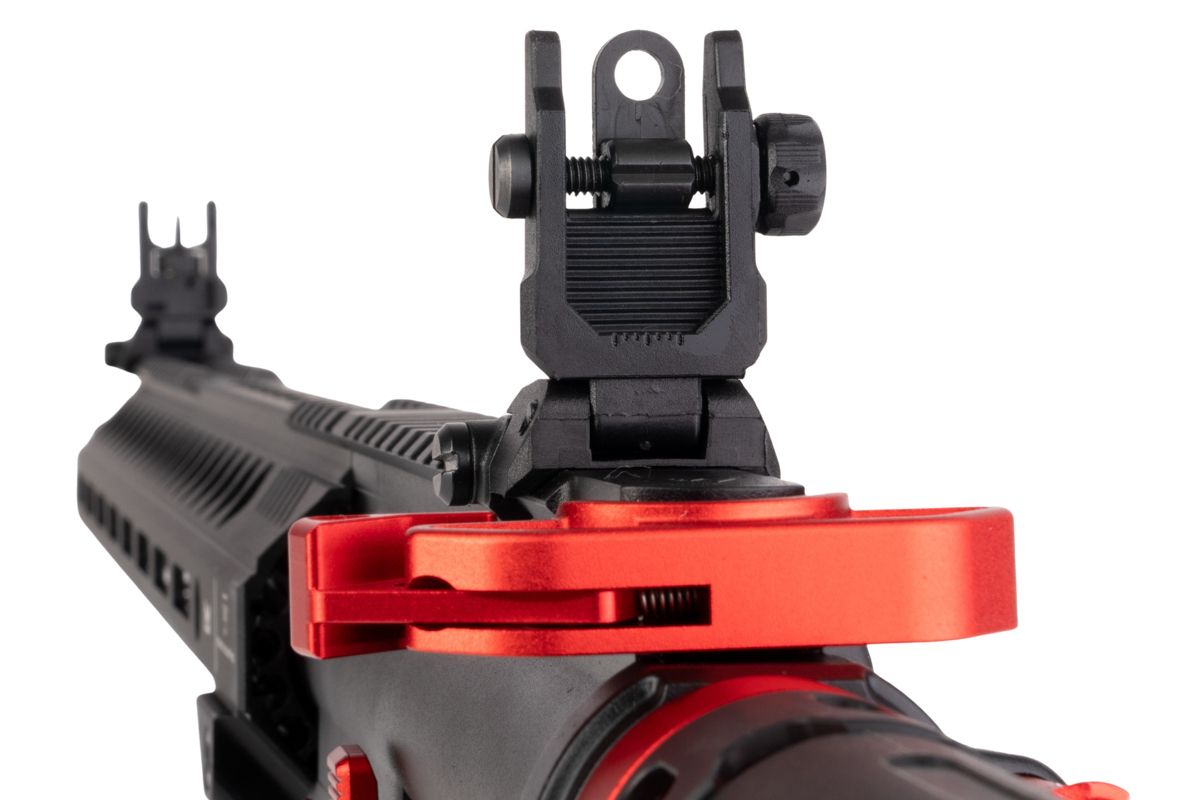 EMG STRIKE INDUSTRIES AR ストライク レイダー GBB エアソフト M4 ライフル (CYMA CGS システム) - 15.5 インチ BK / RD
