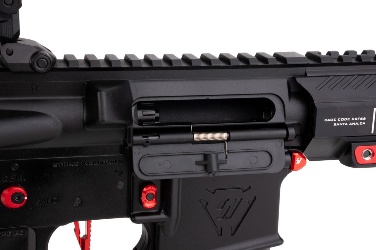 EMG STRIKE INDUSTRIES AR ストライク レイダー GBB エアソフト M4 ライフル (CYMA CGS システム) - 15.5 インチ BK / RD