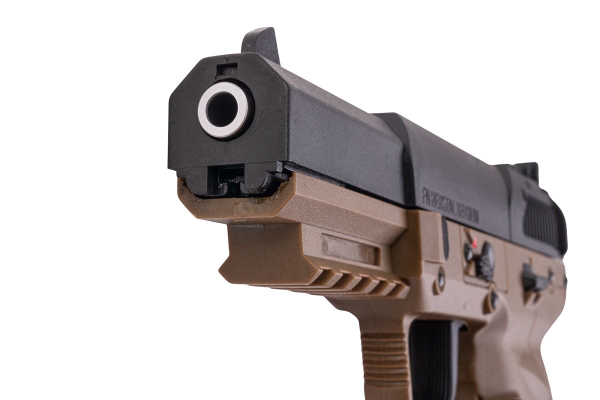 Cybergun FN ハースタル ライセンス ファイブセブン (FN5-7) GBB エアソフトピストル - タン