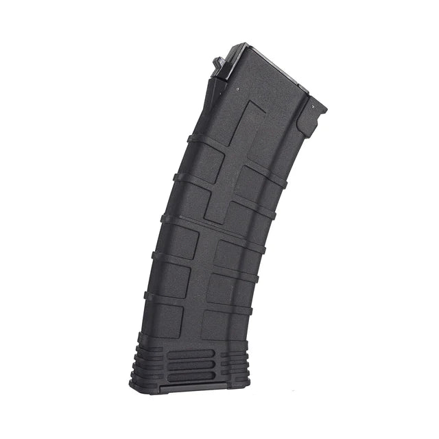 CYMA 500 ラウンド Tapco スタイル ワッフル マガジン AK AEG 用 (CYMA-C230) - ブラック