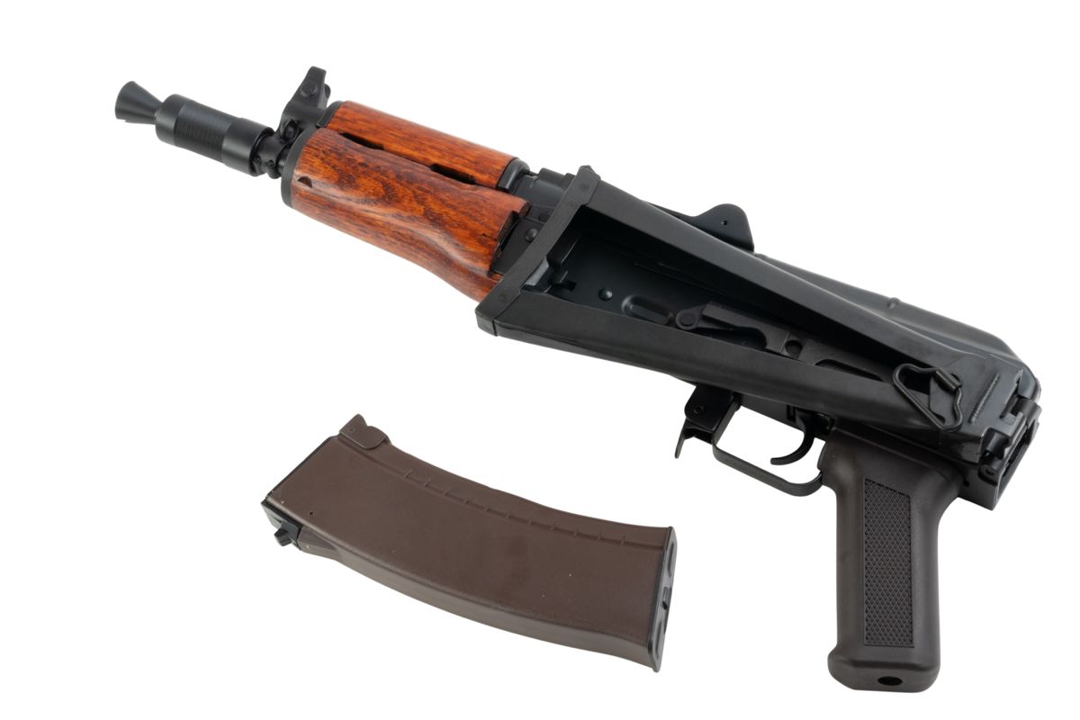 CYMA プラチナ AKS74U 木製家具 エアソフト AEG ライフル (CM055)