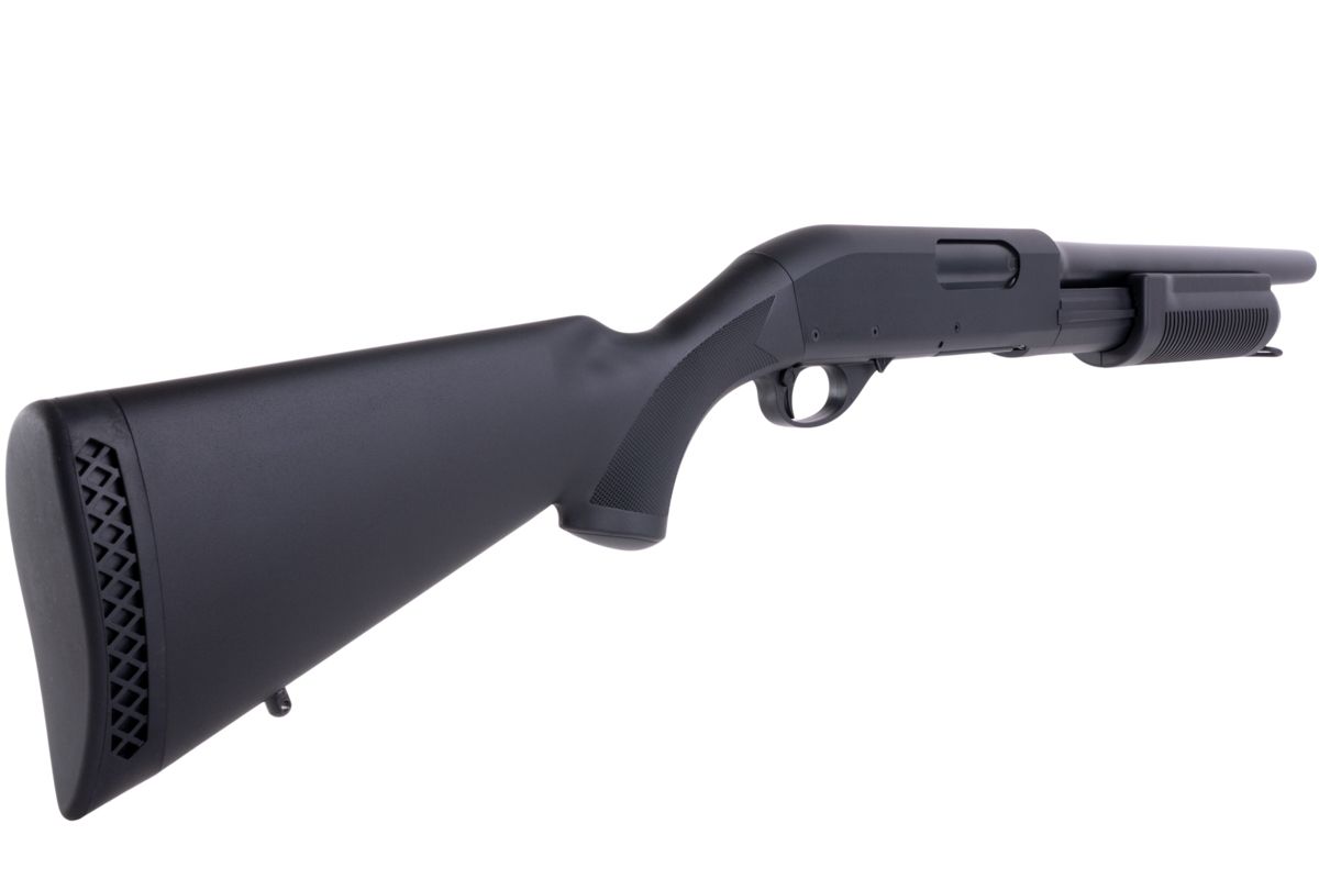 CYMA M870 3 ラウンドバースト マルチショット シェルローディング エアソフト ショットガン (フル ストック CQB)(CM350)