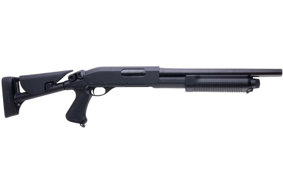 CYMA M870 3 ラウンドバースト マルチショット シェルローディング エアソフト ショットガン (格納式ストック CQB)(CM353)