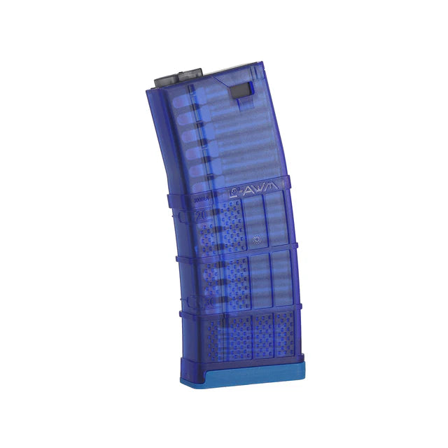 CYMA / EMG 180 Rds Lancer L5AWM .300BLK マガジン M4 AEG 用 (CYMA-M278) - ブルー