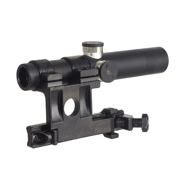 DOUBLE BELL 3.5倍 PUスコープ(モシン・ナガン M1891 用マウント付き、105-G)-ブラック