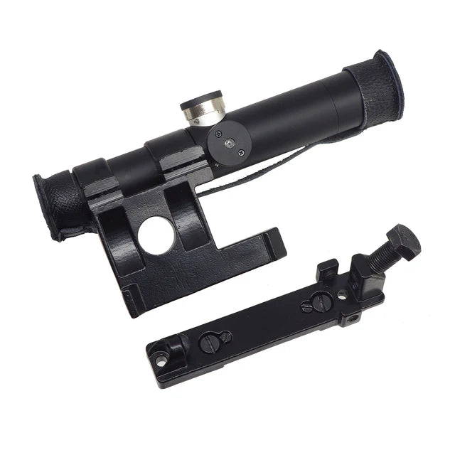 DOUBLE BELL 3.5倍 PUスコープ(モシン・ナガン M1891 用マウント付き、105-G)-ブラック