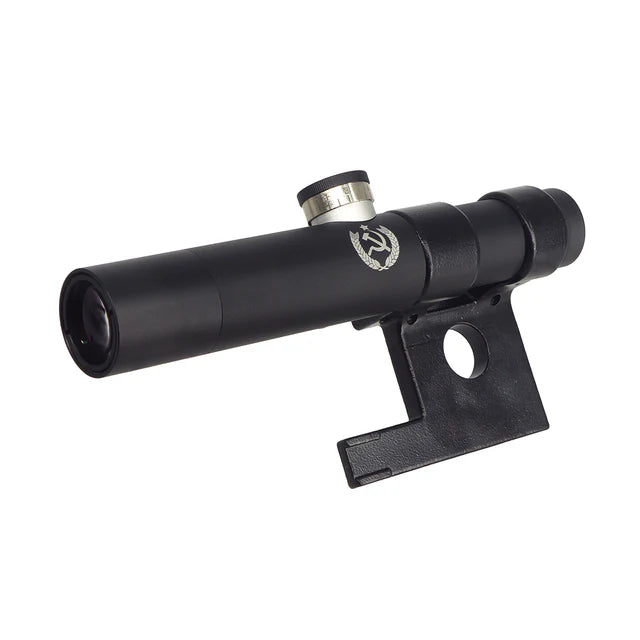 DOUBLE BELL 3.5倍 PUスコープ(モシン・ナガン M1891 用マウント付き、105-G)-ブラック