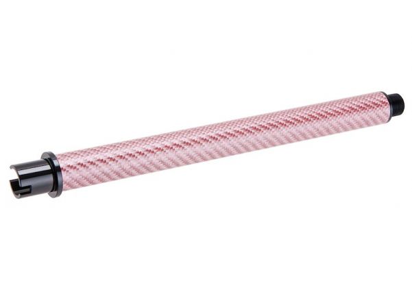DR. BLACK 東京マルイ MWS GBBR アウターバレル (カーボンファイバー、9 インチ) - ピンク