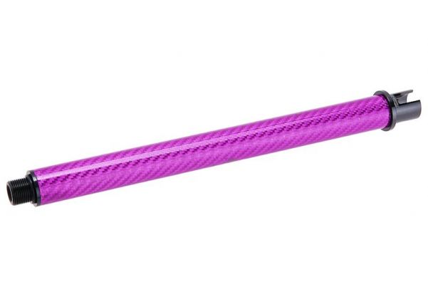 DR. BLACK 東京マルイ MWS GBBR アウターバレル (カーボンファイバー、9 インチ) - パープル