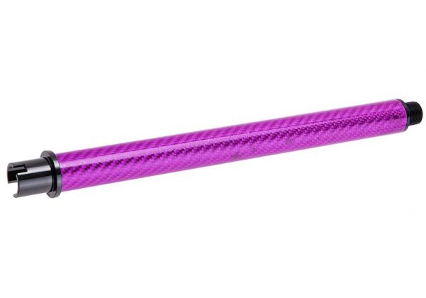 DR. BLACK 東京マルイ MWS GBBR アウターバレル (カーボンファイバー、9 インチ) - パープル