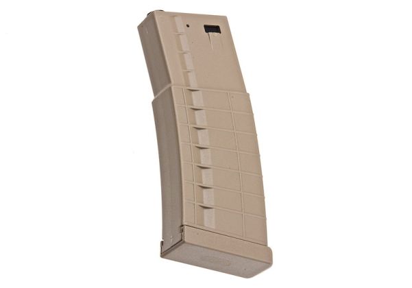Arcturus 416 マガジン (300 発 DMAG、Hi-Cap Flash EMM AEG マガジン) - TAN
