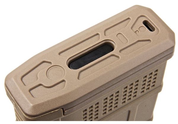 DMAG M4 マガジン (D-DAY) (30/130発 DMAG、可変容量 EMM AEG マガジン) - タン