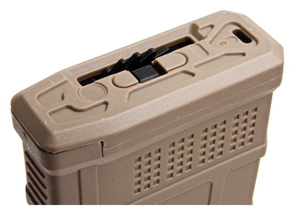 DMAG M4 マガジン (D-DAY) (装弾数340発、ハイキャップホイール EMM AEG マガジン) - タン