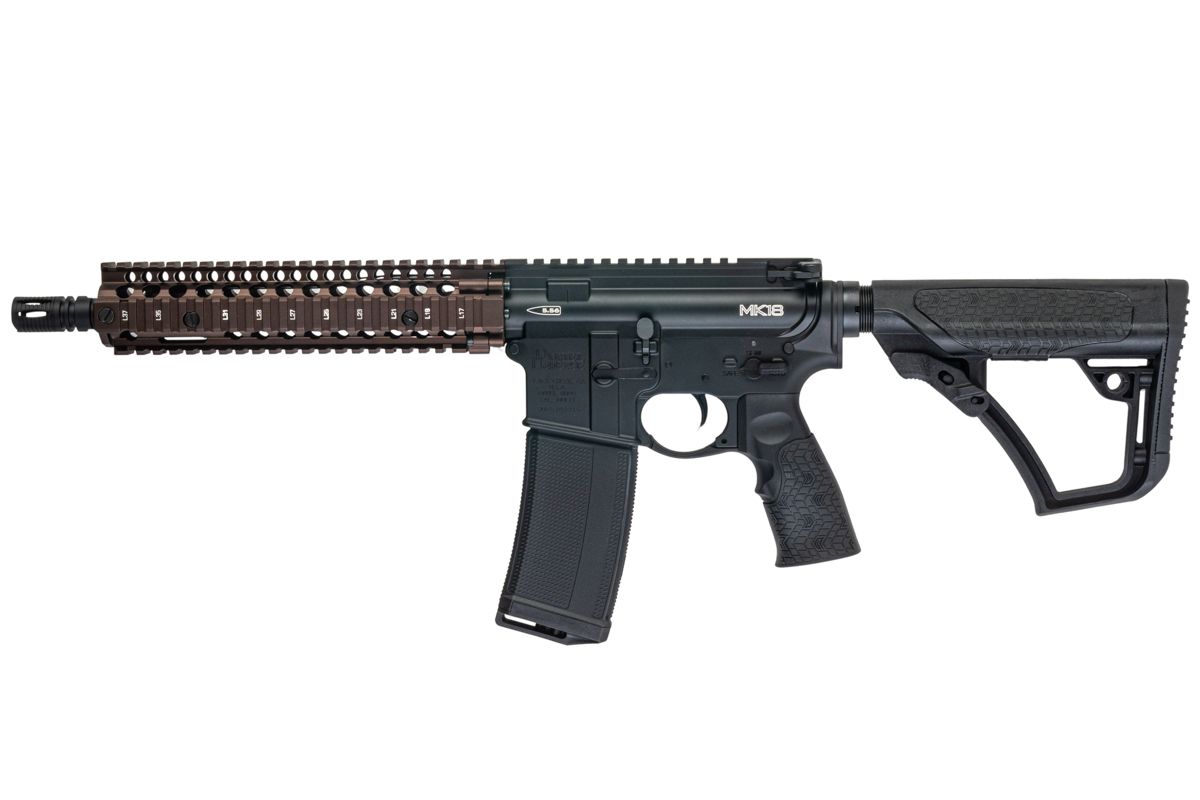 EMG ダニエル ディフェンス MK18 GBB エアソフト ライフル (BK/FDE、Double Eagle製)