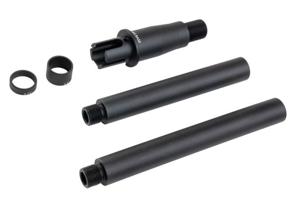 Dytac モジュラー 東京マルイ M4 AEG ライフル モジュラー アウターバレルキット (ミディアムレングス 8/9インチ) - BK