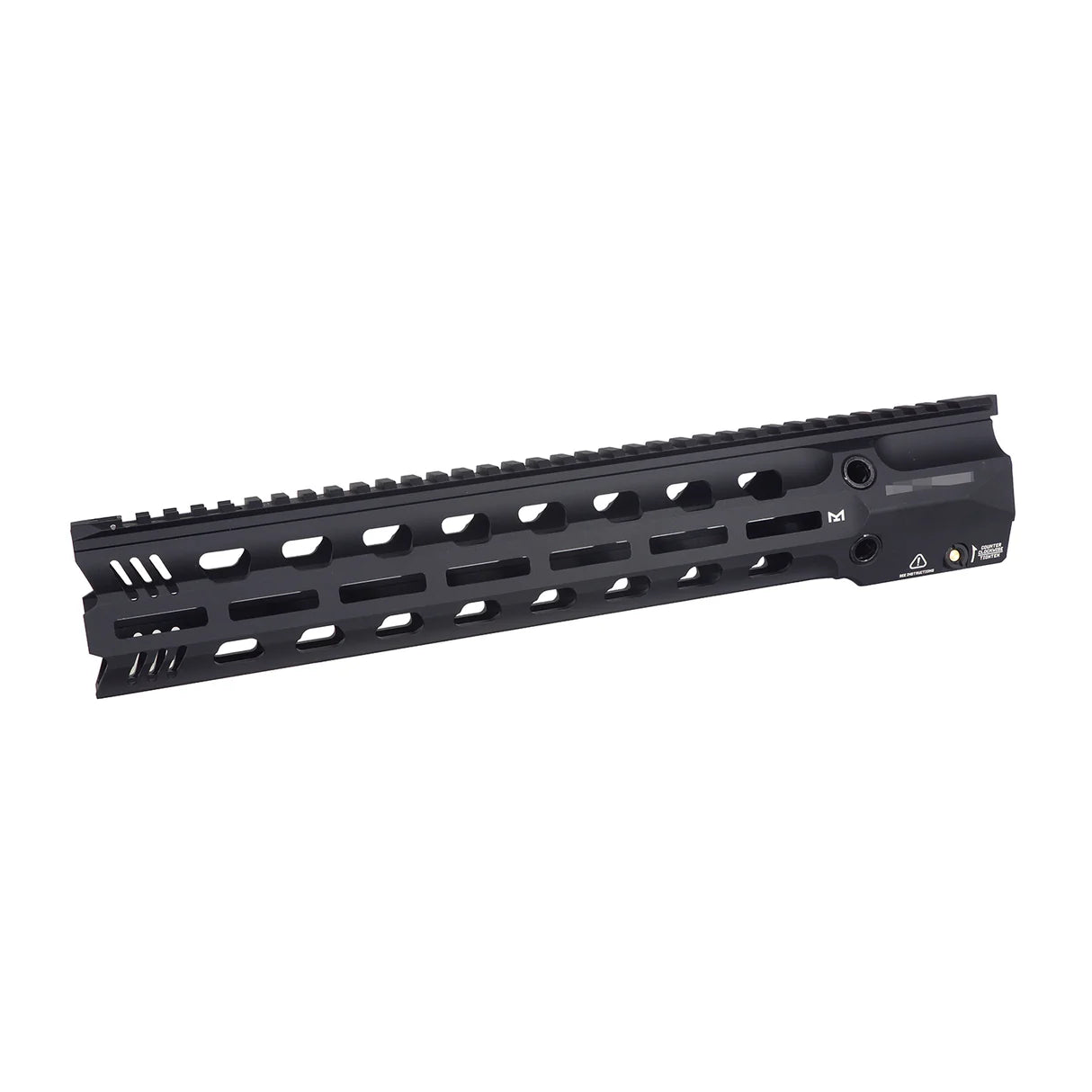 E&C GRIDLOKレイル 14.5インチ フルデューティ M-Lokハンドガード 416用 (EC-MP1013-3A) - ブラック