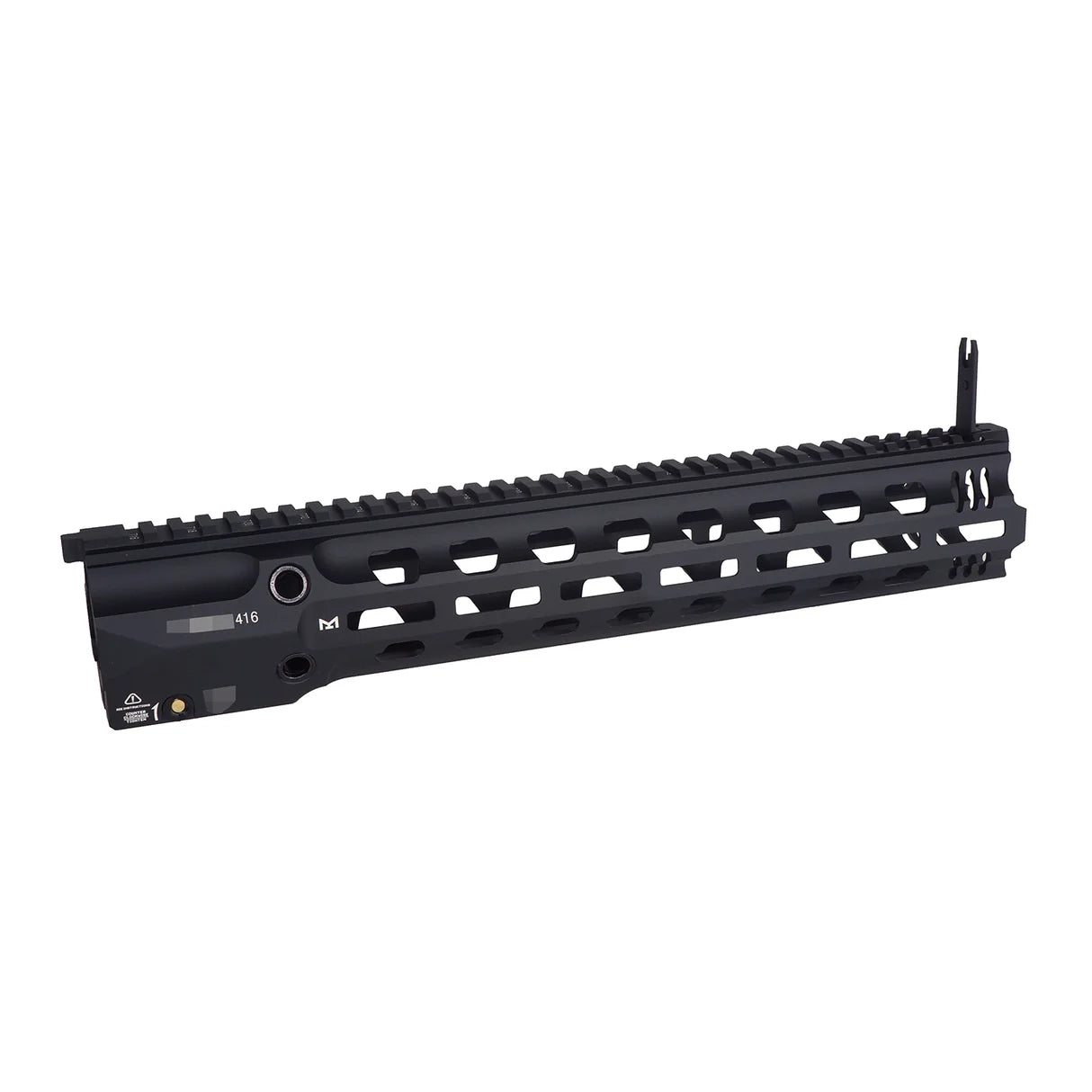 E&C GRIDLOKレイル 14.5インチ フルデューティ M-Lokハンドガード 416用 (EC-MP1013-3A) - ブラック