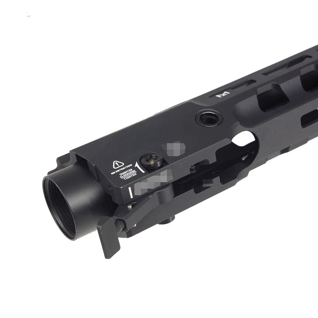 E&C GRIDLOKレイル 9インチ フルデューティ M-Lokハンドガード 416用 (EC-MP1013-1A) - ブラック