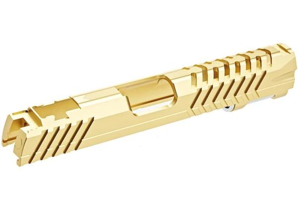 EDGE Tokyo Marui HI-CAPA 5.1 GBB エアソフトガン スタンダードGBBスライド (カスタム 'MAX、アルミニウム / アルミ) - 金(きん)