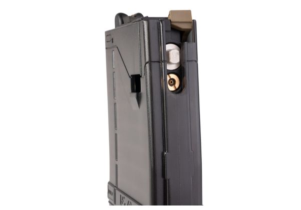 EMG ランサー システムズ L5AWM V2 35 発ガスマガジン マルイ MWS GBBR 用 ANGRY GUN 製 (300BLK、半透明スモーク)