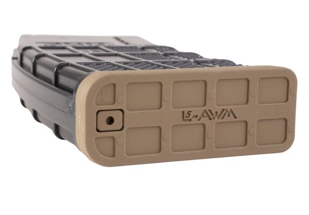 EMG ランサー システムズ L5AWM V2 35 発ガスマガジン マルイ MWS GBBR 用 ANGRY GUN 製 (300BLK、半透明スモーク)