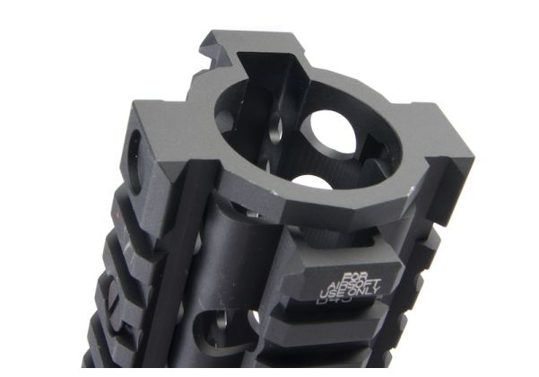 EMGライセンスCNCアルミニウム / アルミDaniel Defense 12.5インチM4A1 RIS II(FSP)エアソフトハンドガード - ブラック