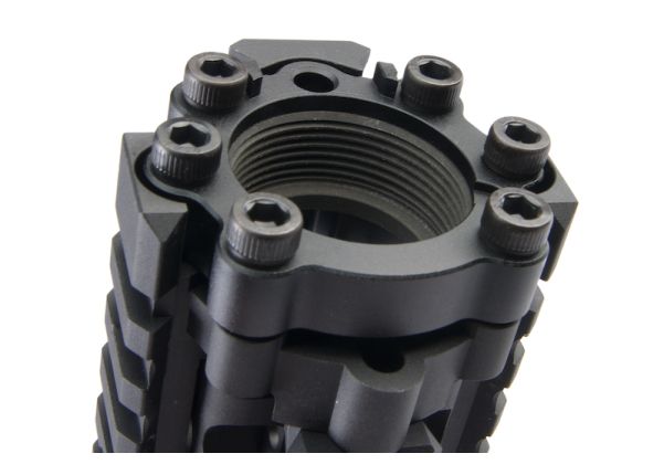 EMGライセンスCNCアルミニウム / アルミDaniel Defense 12.5インチM4A1 RIS II(FSP)エアソフトハンドガード - ブラック