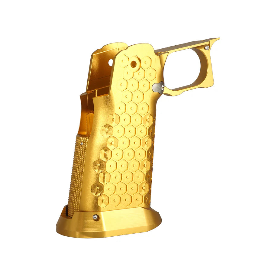 5KU CNC アルミグリップ Type.12 マルイ HI-CAPA GBB Airsoft用 ( 5KU-GB-620 ) - 金(きん)