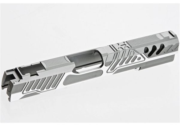Gunsmith Bros HI Capa 5.1 GBBスライド (タイプ192) - グレー、アルミニウム / アルミ